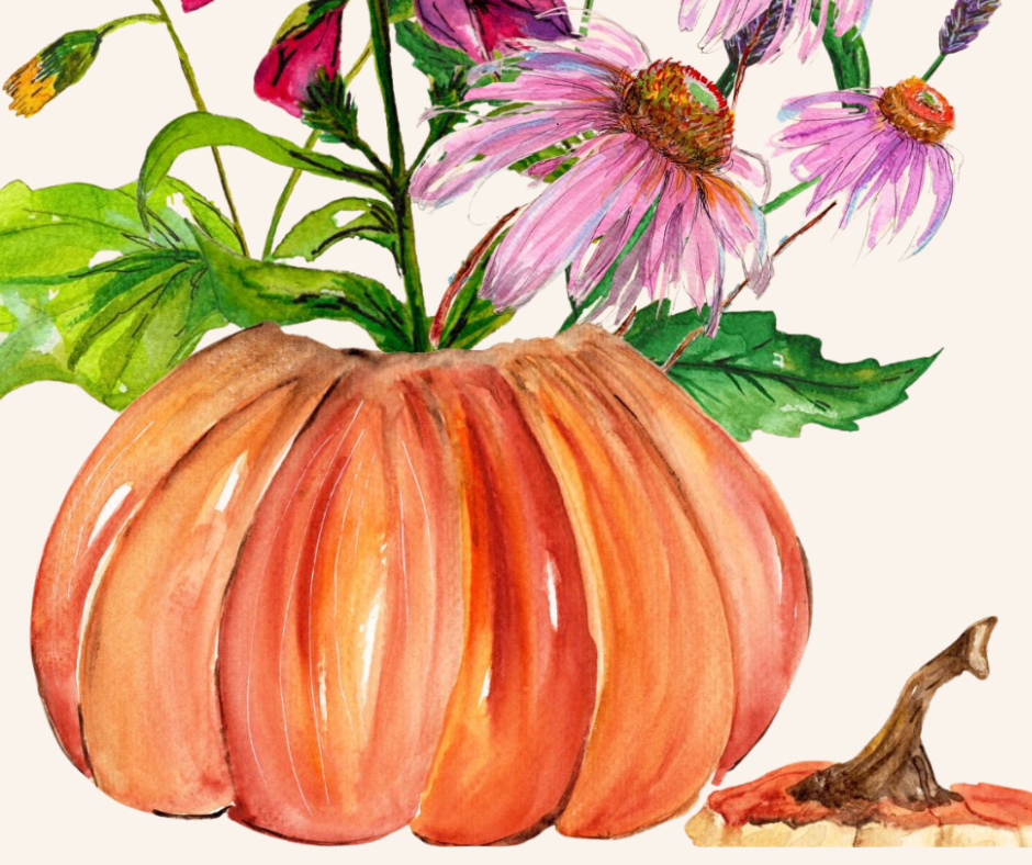 Pumpkin Watercolor Print