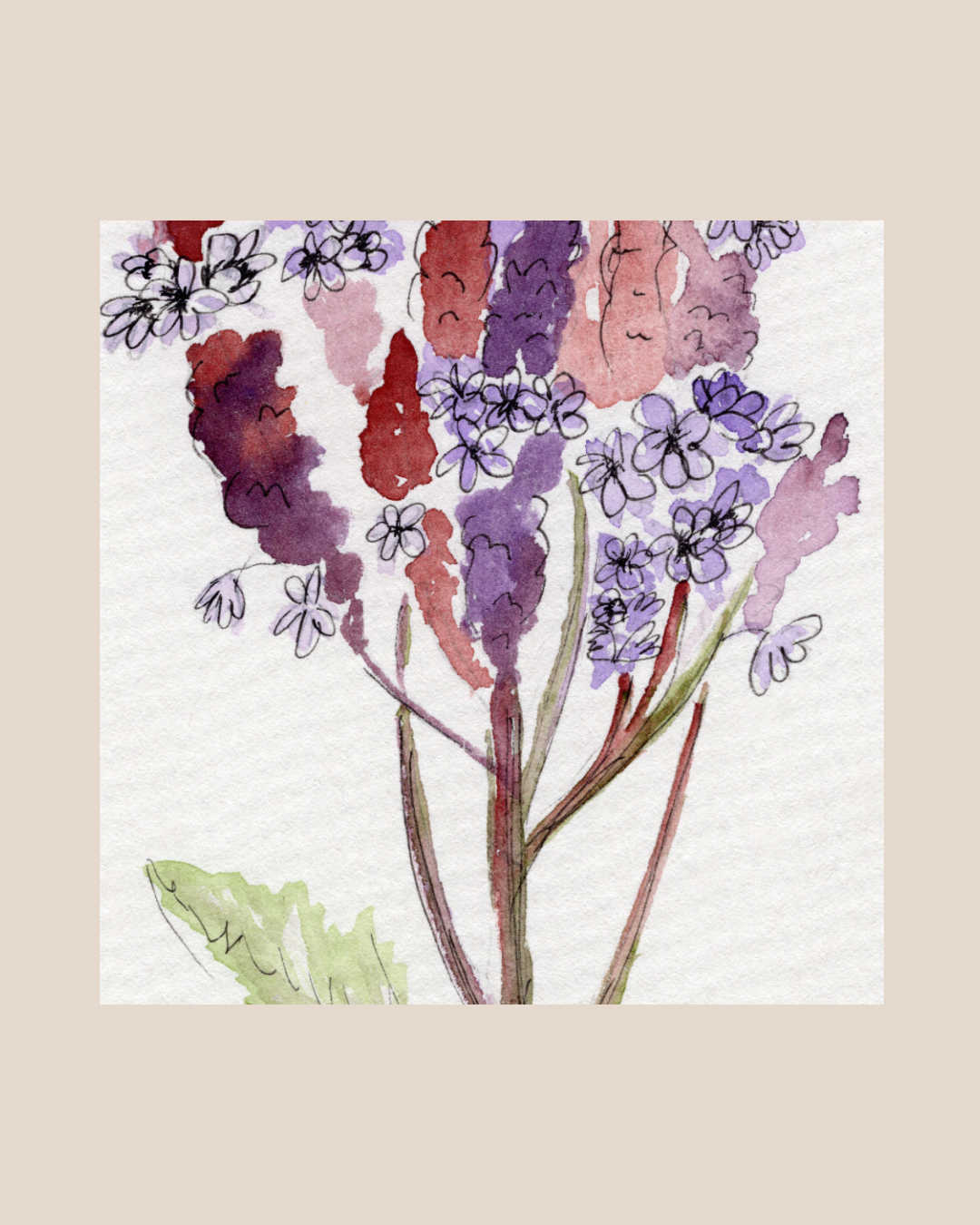 Watercolor Print Wildflower