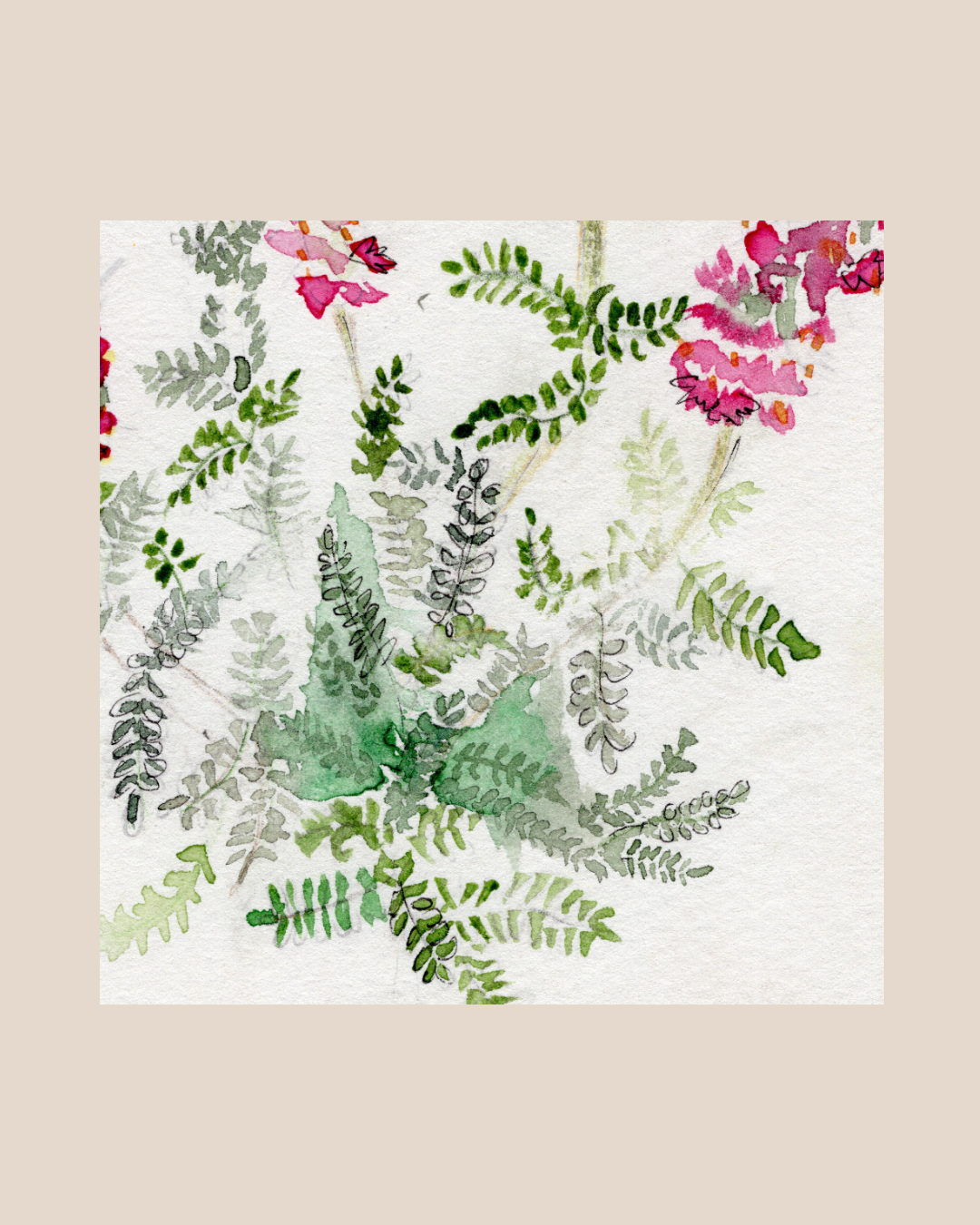 Watercolor Print Wildflower