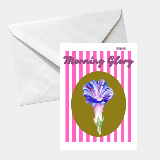 Birth flower greeting card