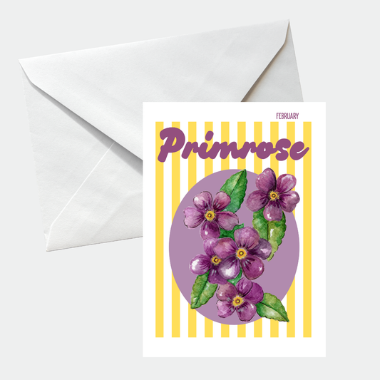 Birth flower greeting card