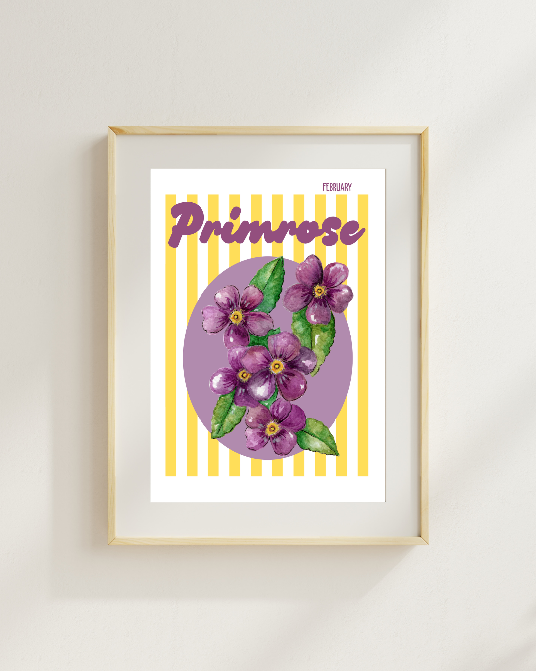 Birth flower print Primrose