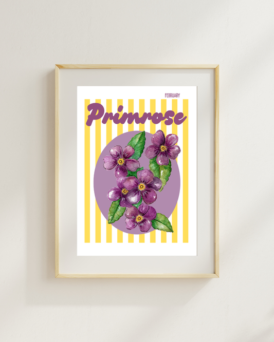Birth flower print Primrose