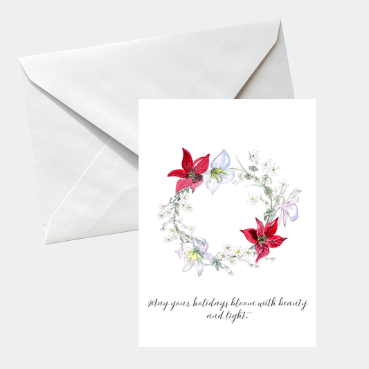 Wreath Christmas Card