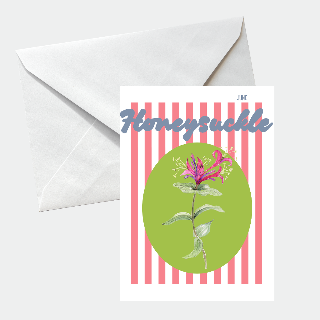 Birth flower greeting card