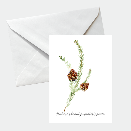 Fir Branch Christmas Card