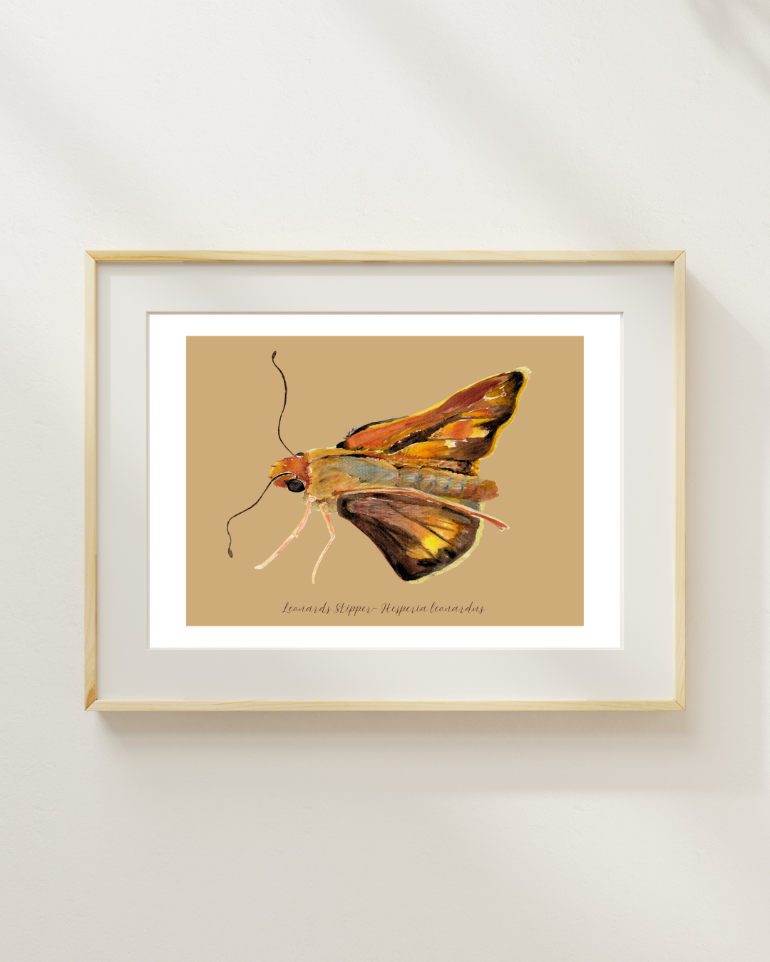 Leonards Skipper butterfly print