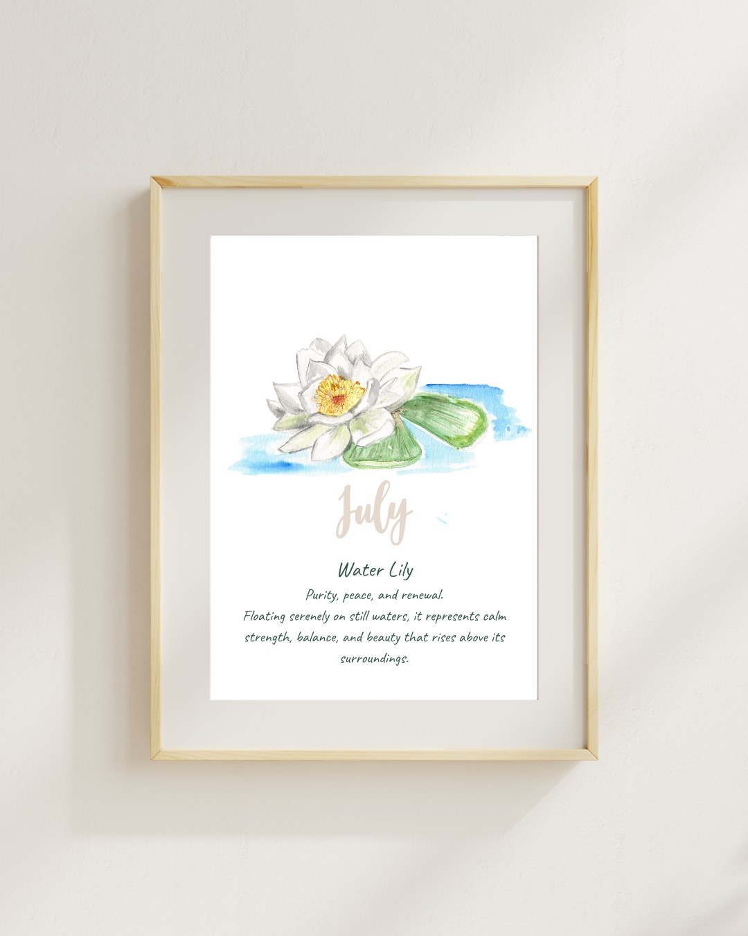 Birth flower meaning prints