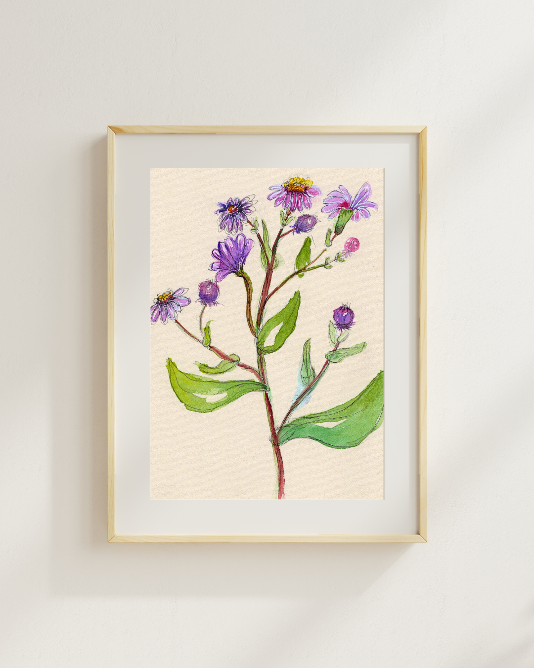 Watercolor Print Wildflower