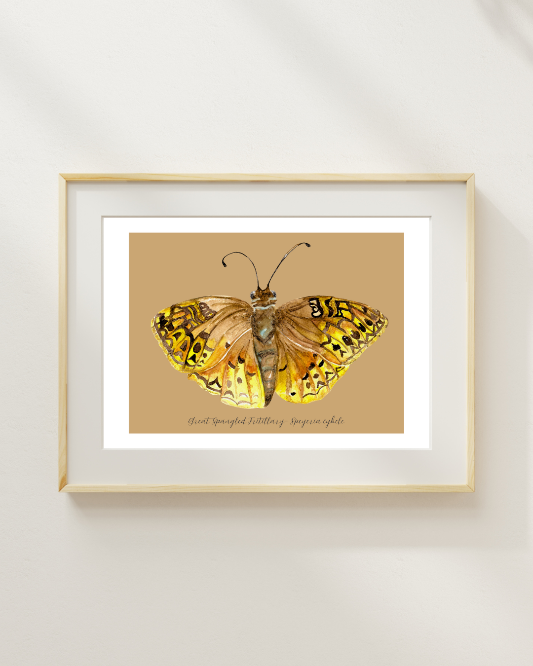 Great Spangled fritillary butterfly print