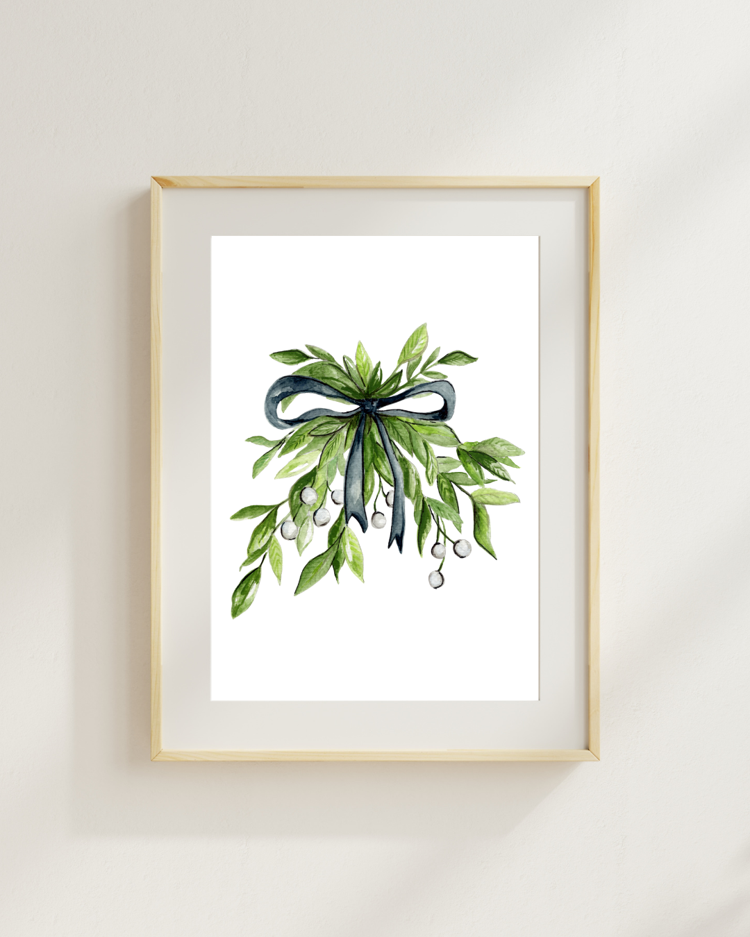Mistletoe Christmas Print