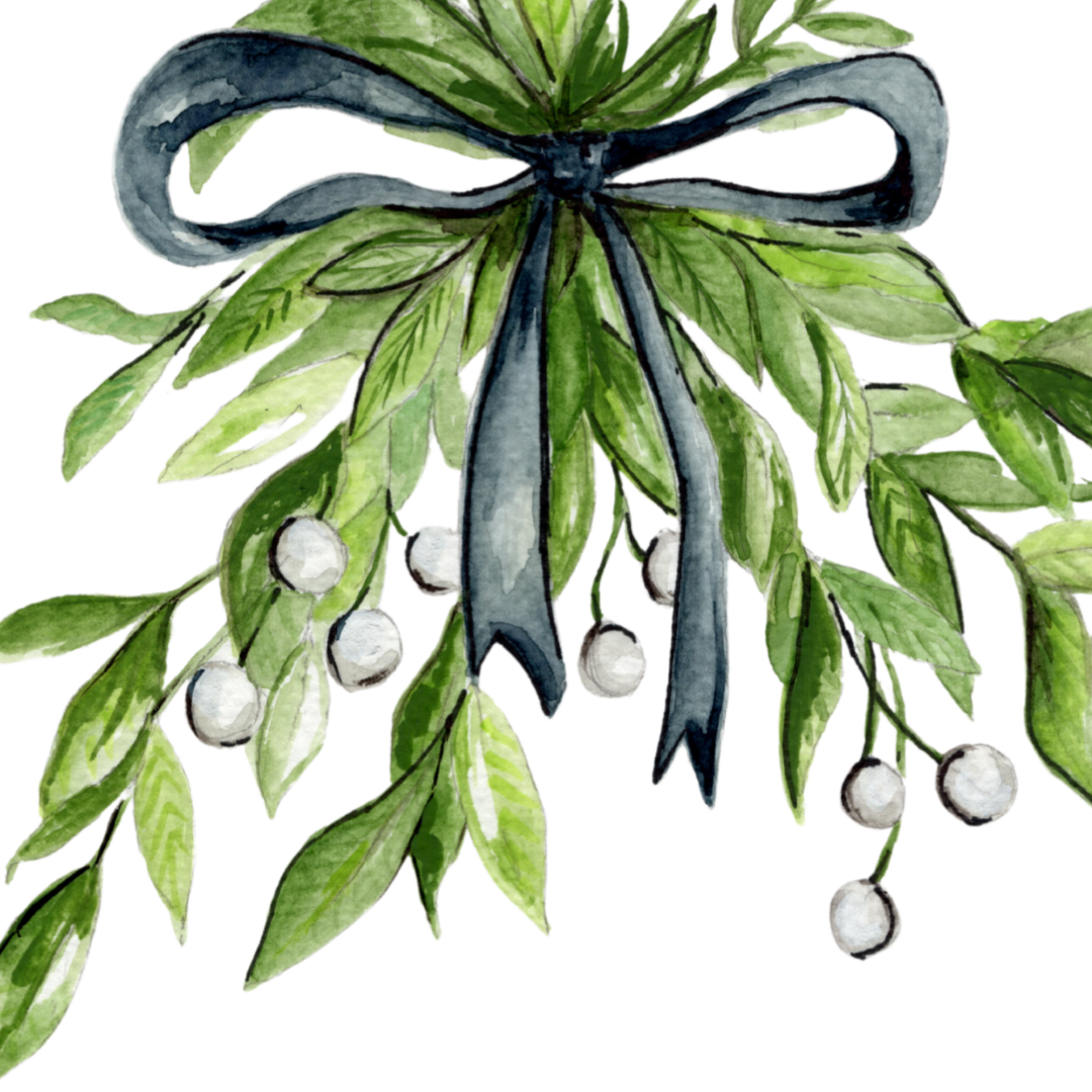 Mistletoe Christmas Print