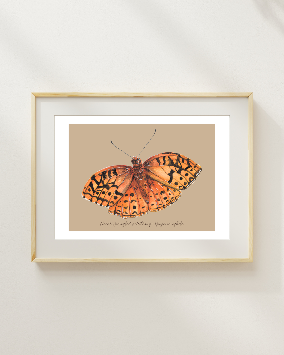 Great Spangled fritillary butterfly print