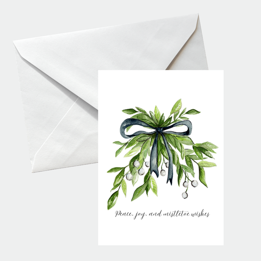 Mistletoe Christmas Card