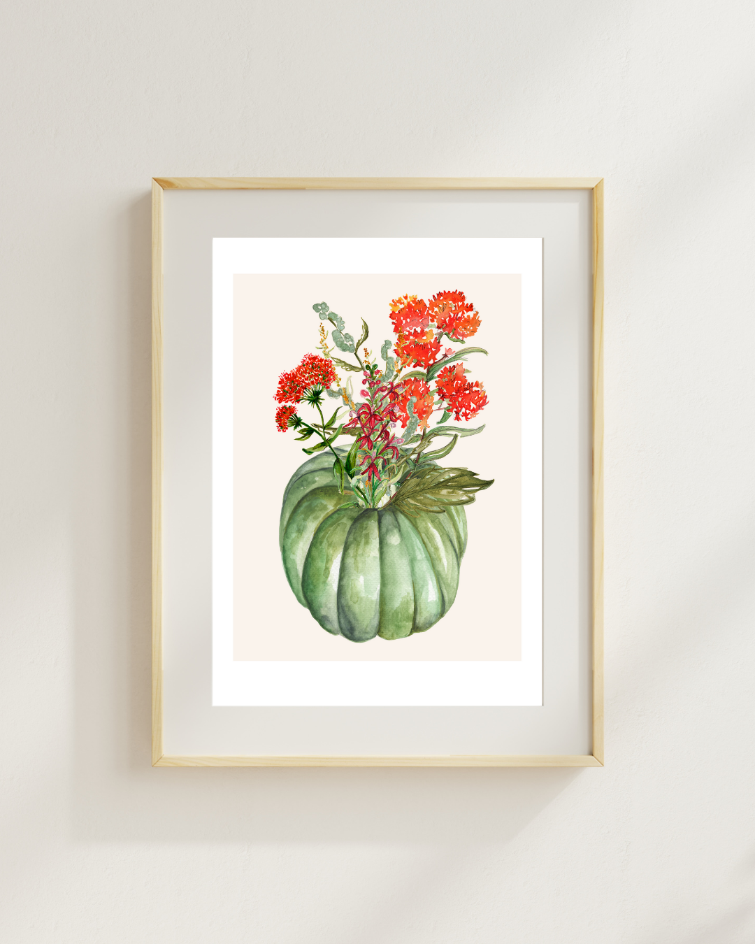 Jarrahdale Pumpkin Watercolor Print
