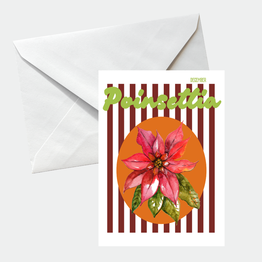 Birth flower greeting card