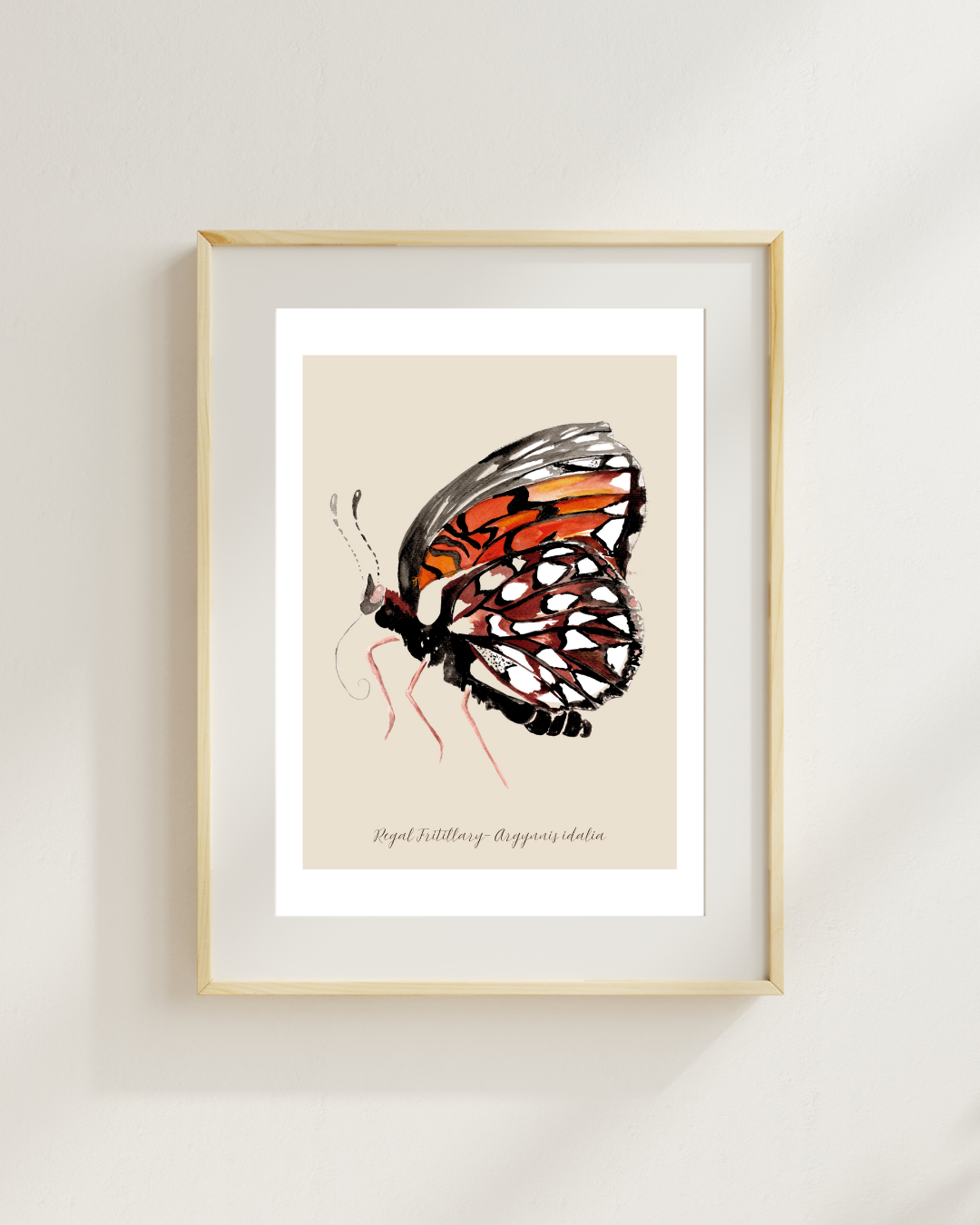 Regal Fritillary butterfly print