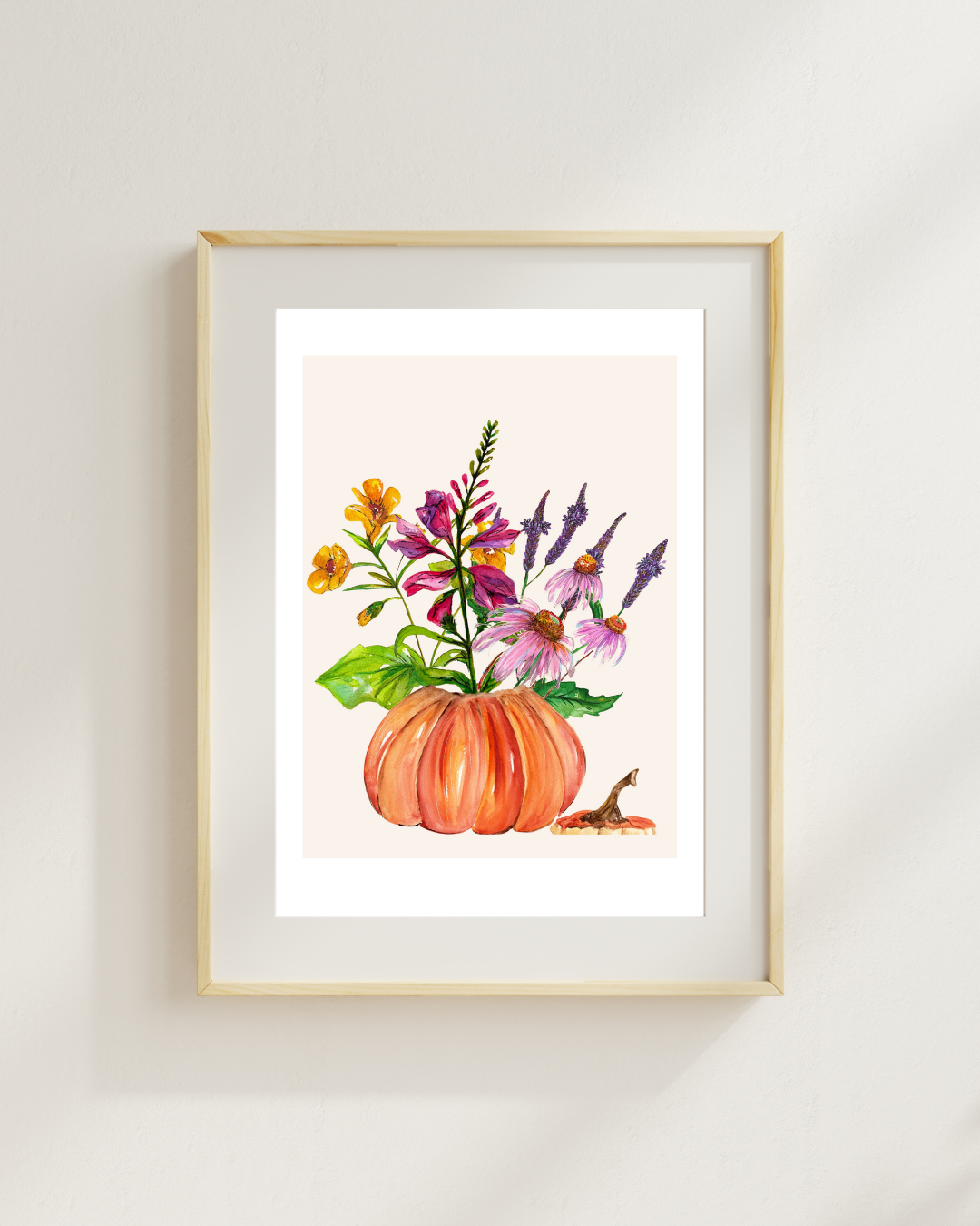 Pumpkin Watercolor Print