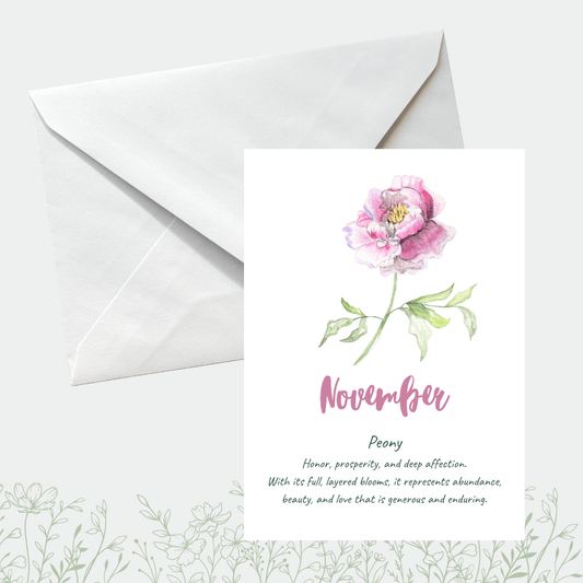 Flower meaning cards