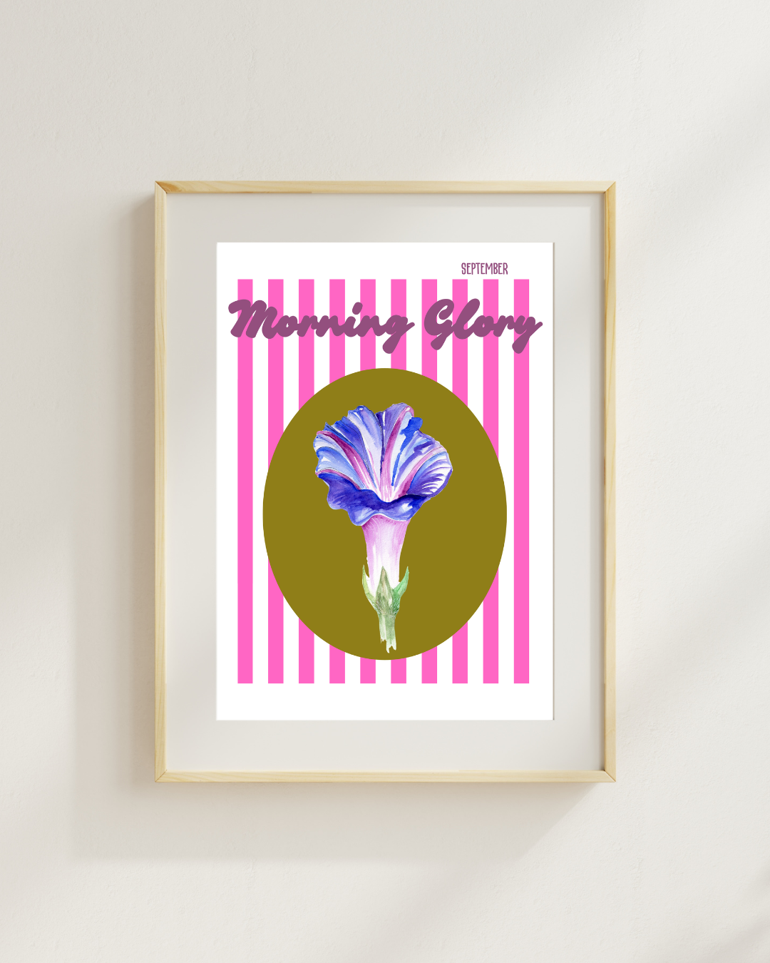 Birth flower greeting card