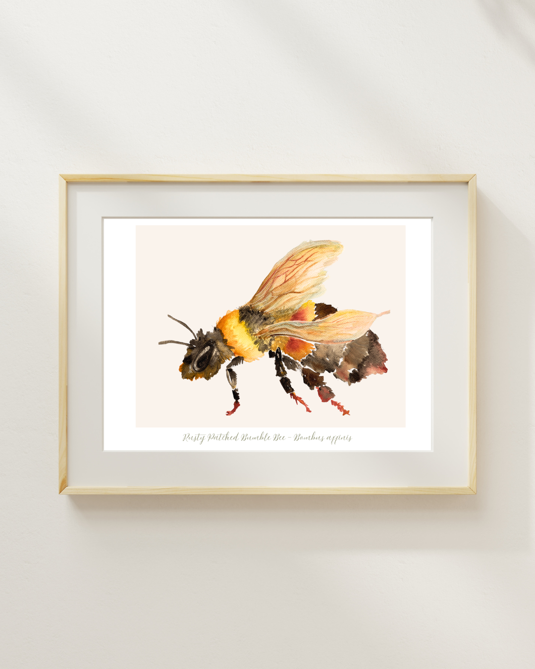 Bumblebee Watercolor Print
