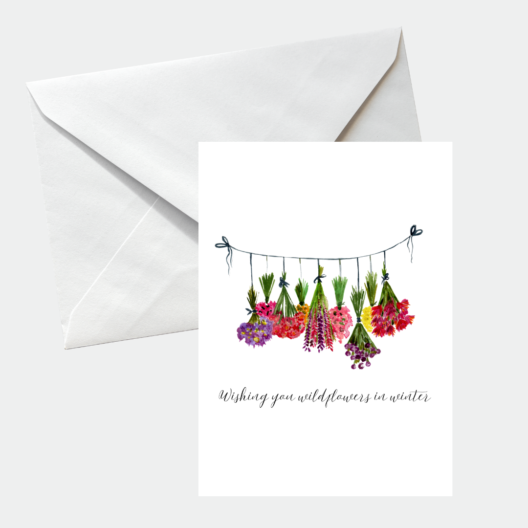 Botanical Garland Christmas Card