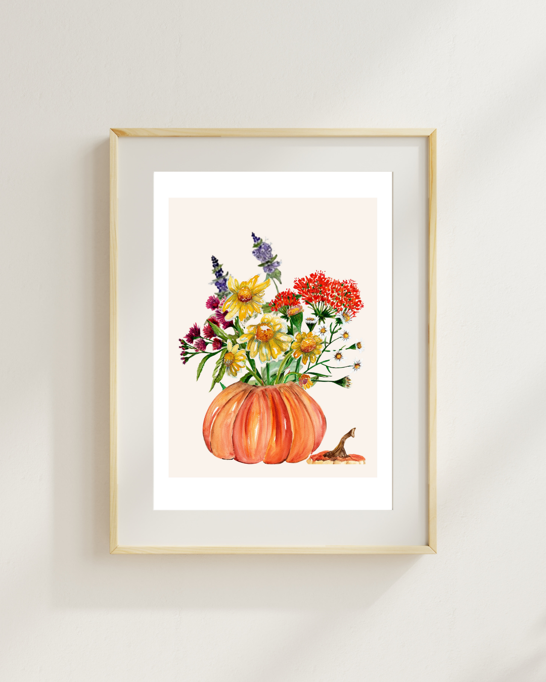Pumpkin Watercolor Print