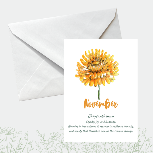Flower meaning cards