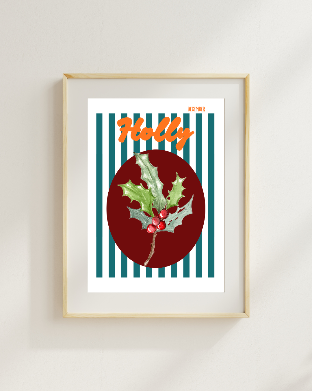 Birth flower print Holly