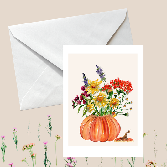 Orange Pumpkin Greeting card
