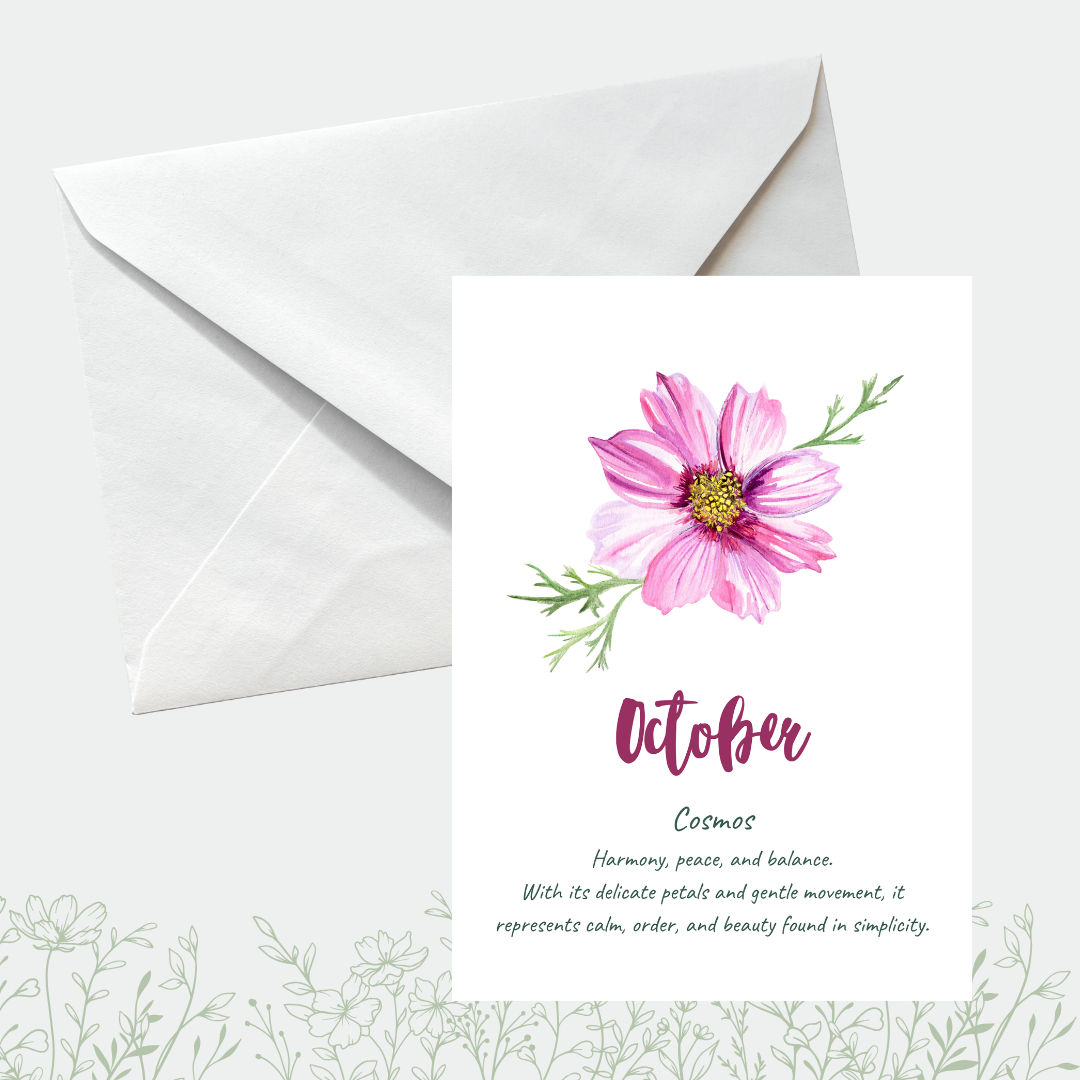 Flower meaning cards