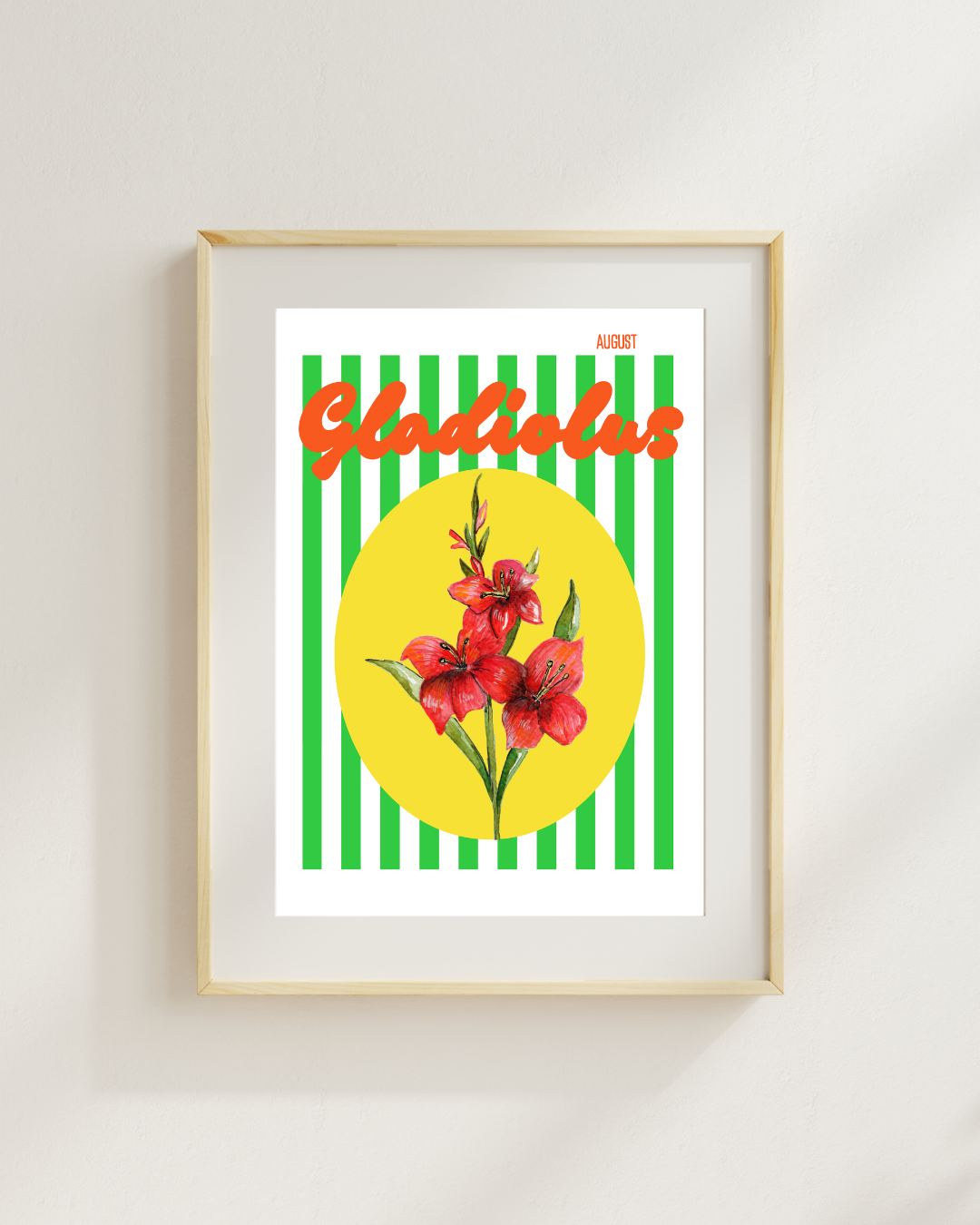 Birth flower greeting card