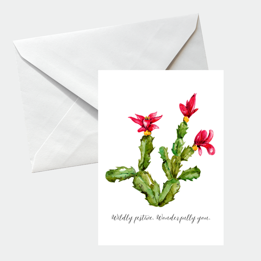 Christmas Cactus Card