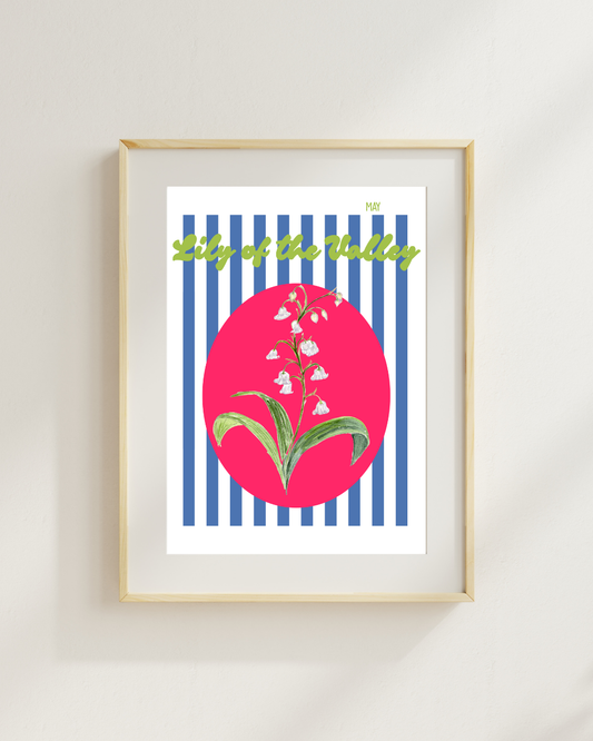 Birth flower print Lily of the valley