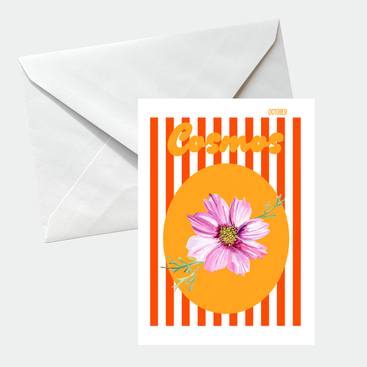 Birth flower greeting card