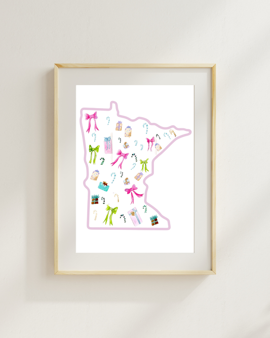 Minnesota Christmas Print