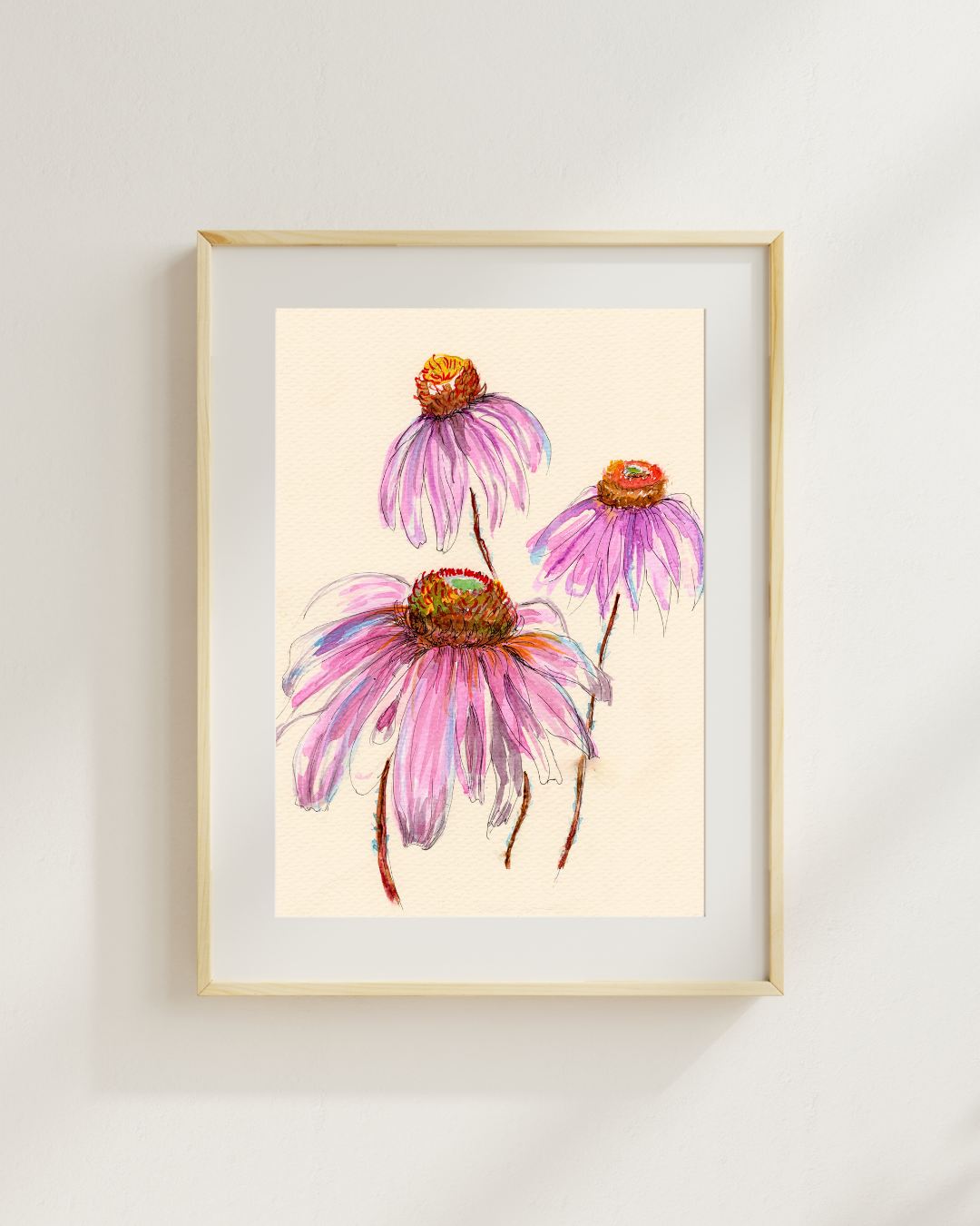 Watercolor Print Wildflower