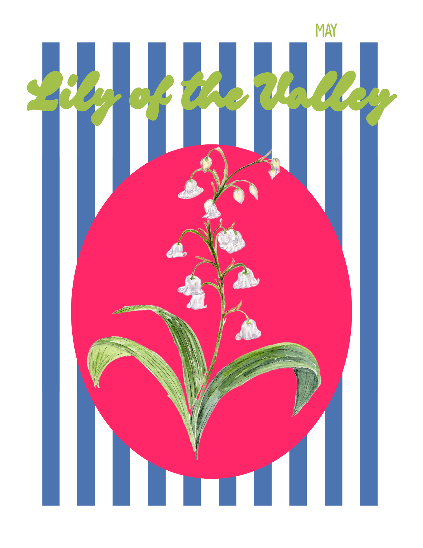 Birth flower print Lily of the valley