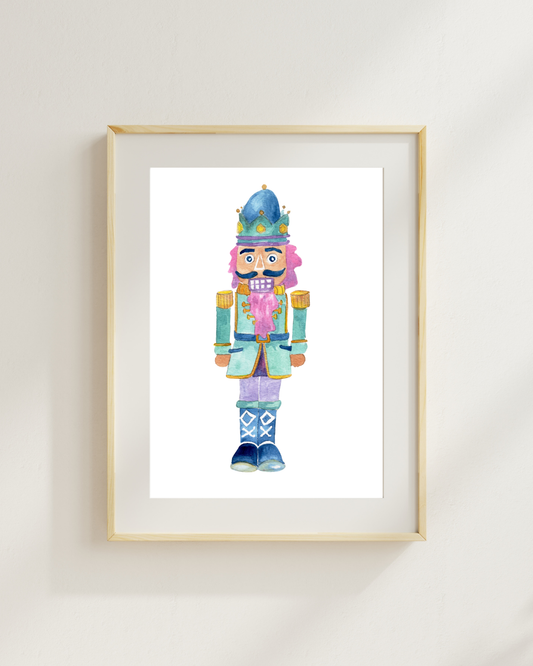 Nutcracker Christmas Print