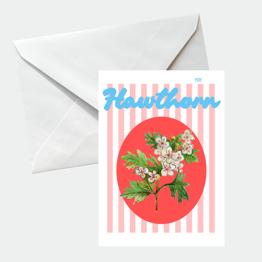 Birth flower greeting card