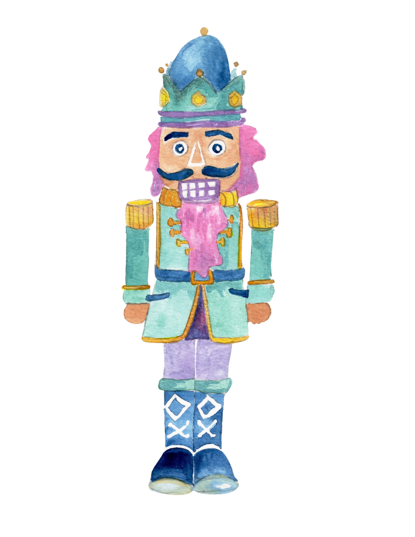 Nutcracker Christmas Print