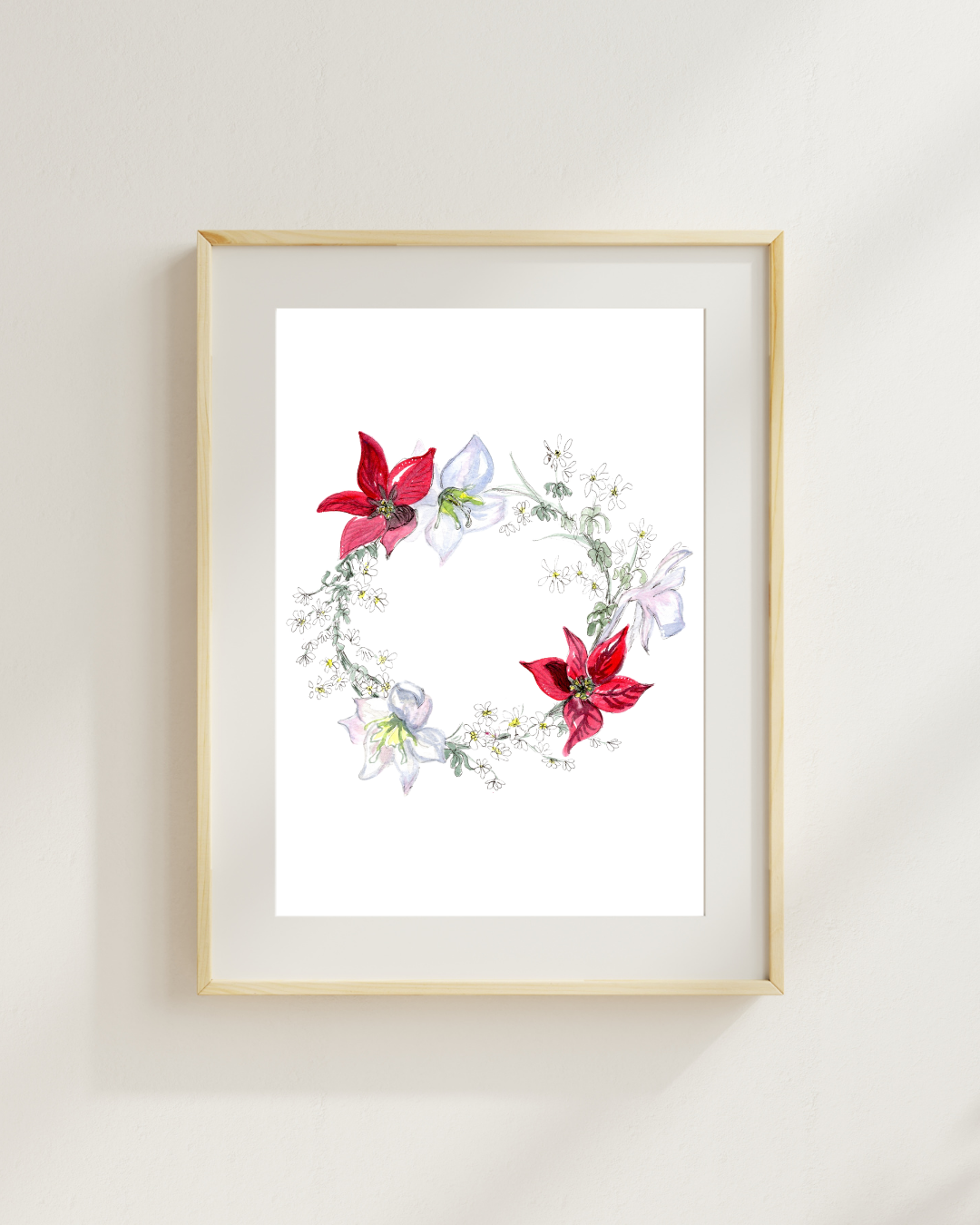 Wreath Christmas Print