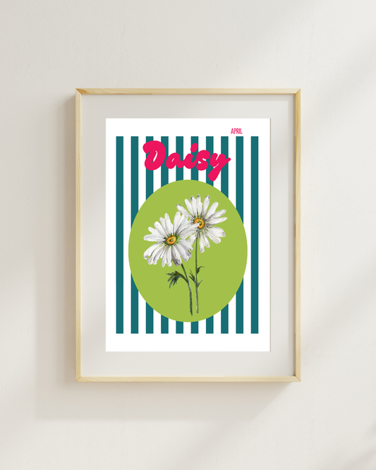 Birth flower print Daisy