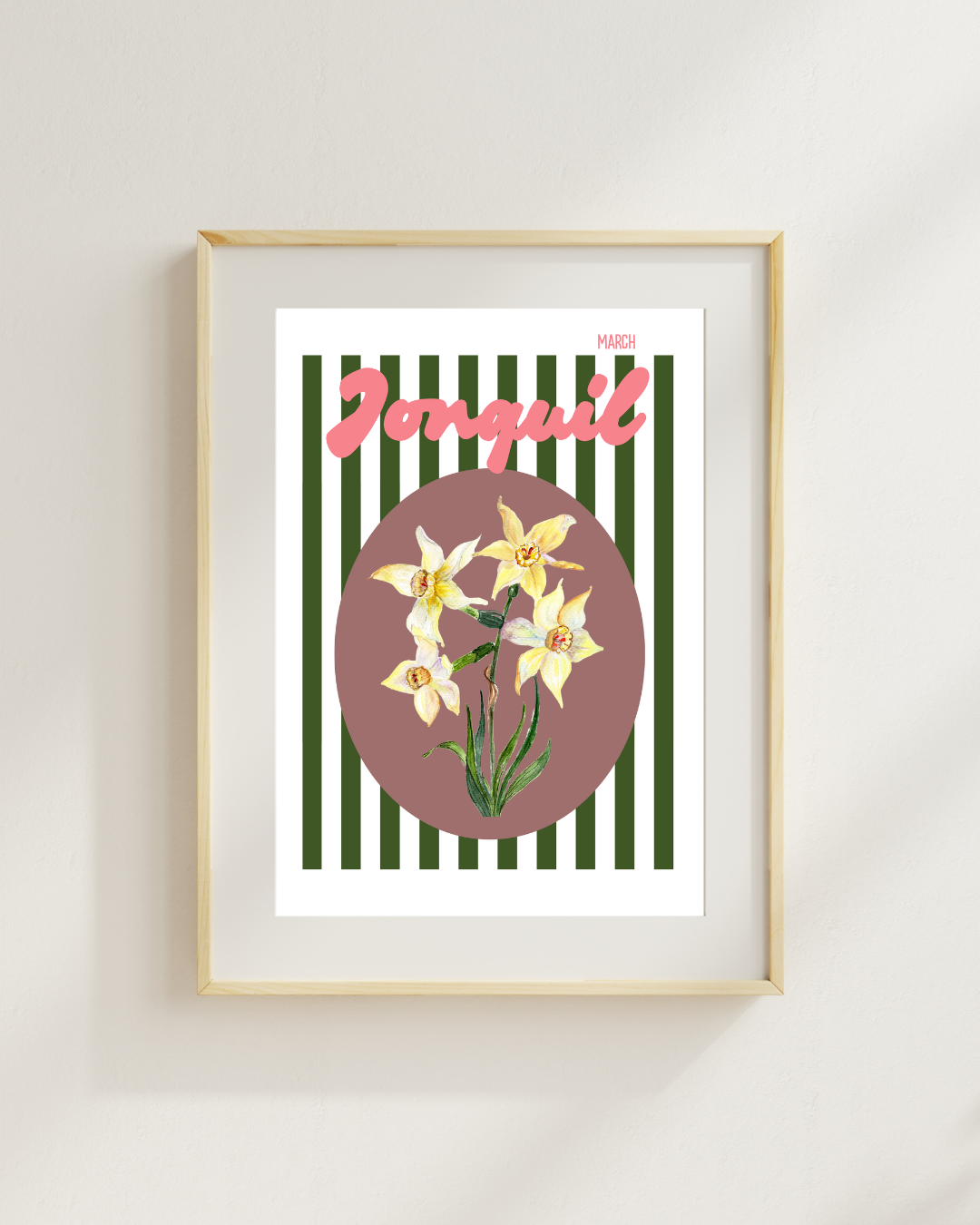 Birth flower print Jonquil