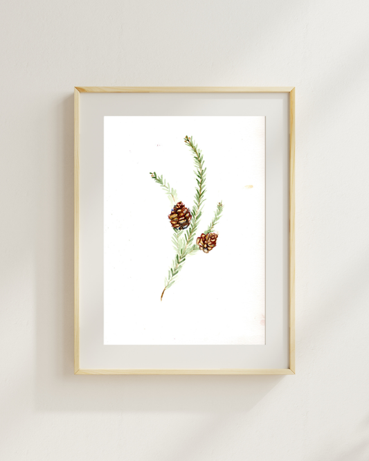 Fir Branch Christmas Print