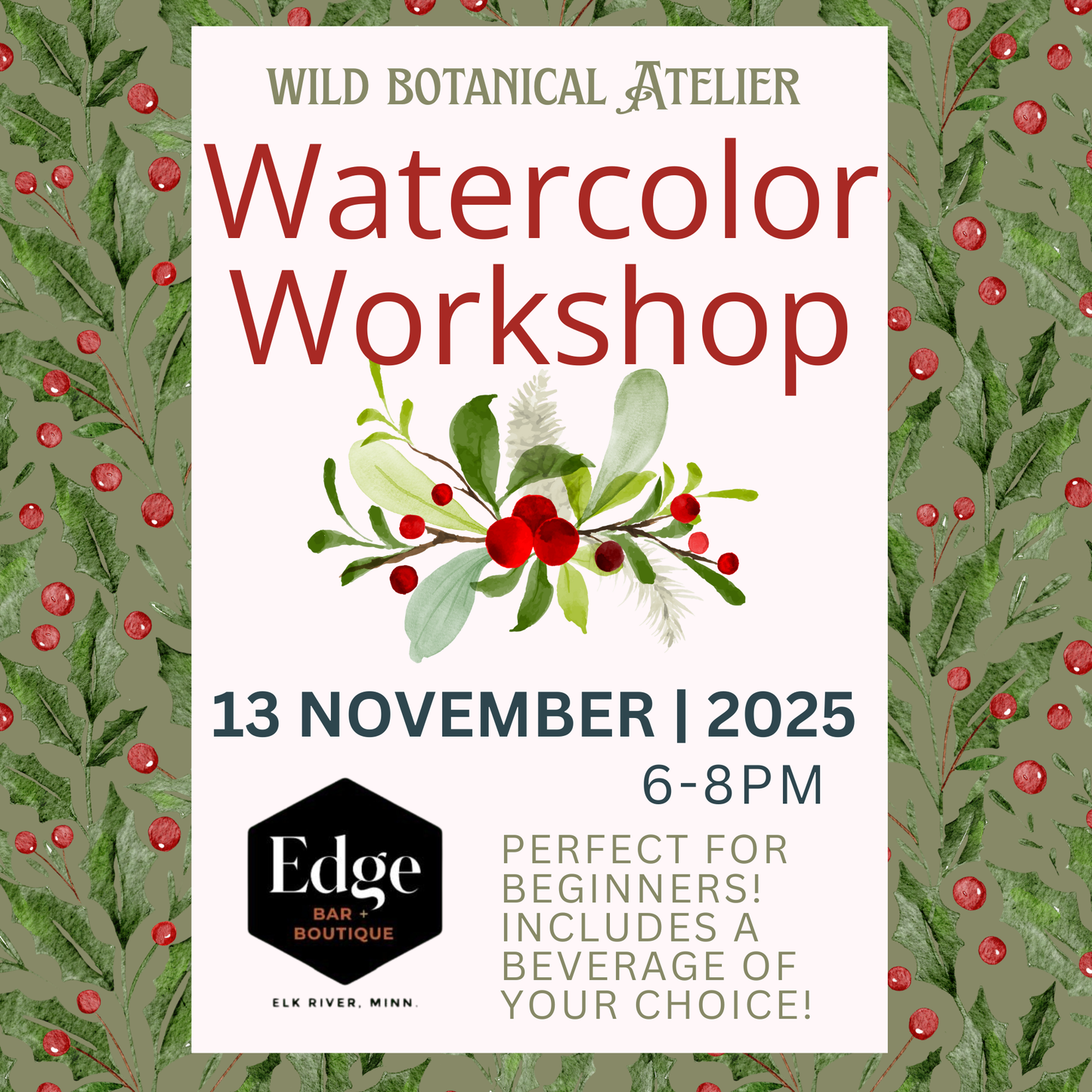 Winter Watercolor Workshop