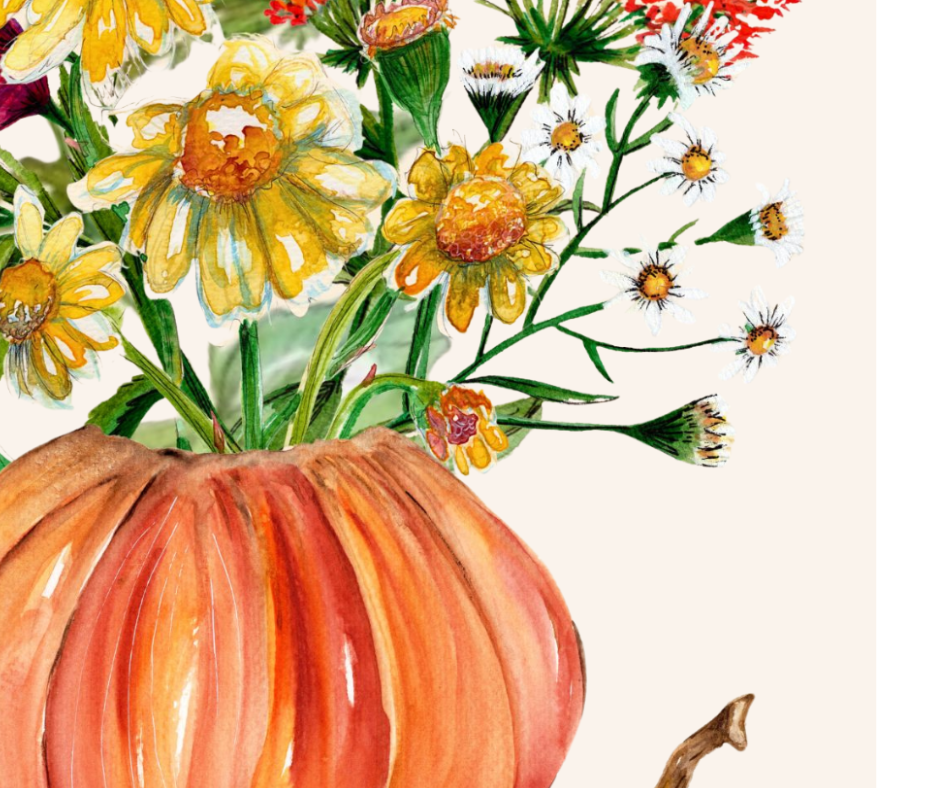 Orange Pumpkin Greeting card