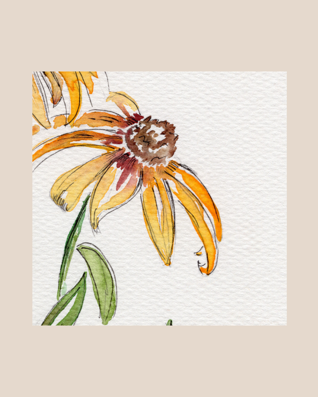 Watercolor Print Wildflower