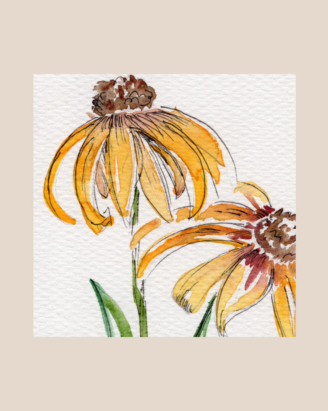 Watercolor Print Wildflower