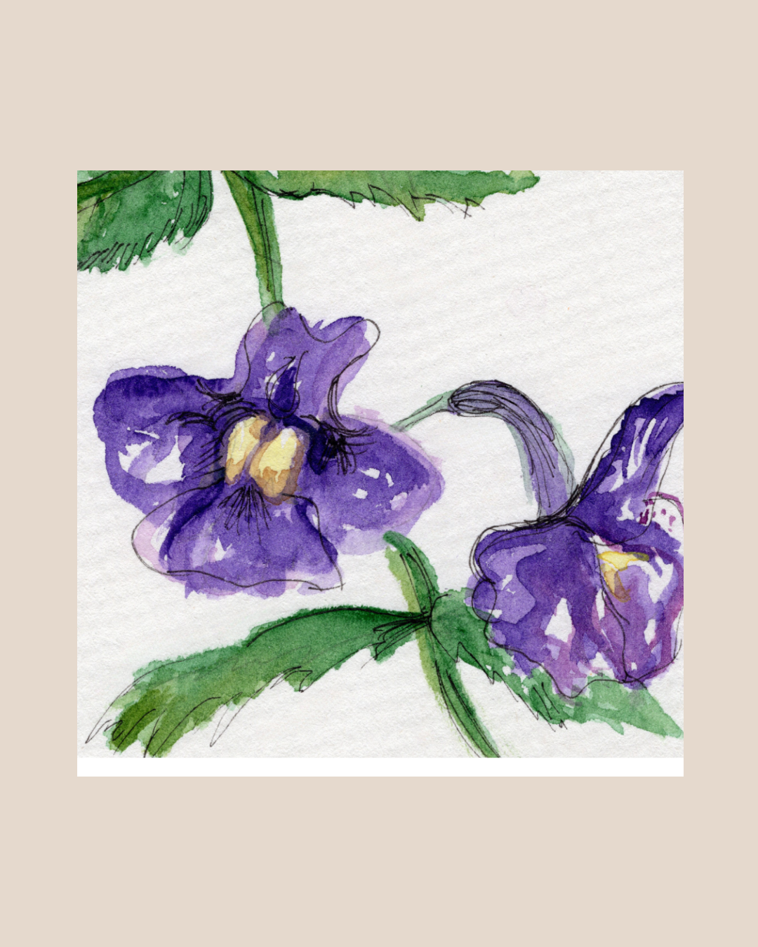 Watercolor Print Wildflower